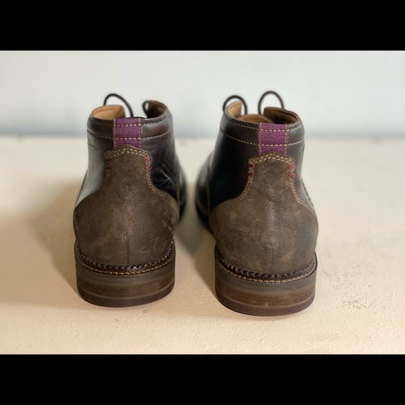 🆕 Clarks Mens Bushwick Mid Dark Brown Leather Cuir Marron Fonce Size 9.5 - Picture 9 of 11